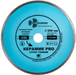 Круг алмазный отрезной Trio-diamond Керамик PRO 200 х 25,4 мм. 370202. Китай.