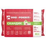 Утеплитель минеральная вата Rockwool Лайт Баттс Скандик 50 мм. В пачке 5,76 м.кв. РФ.