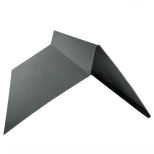 Ветровая планка на гибкую кровлю 70х70х2000 мм RAL 7024 (серый)