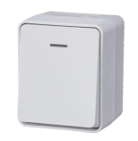 Выключатель однокл. с подсветкой Schneider Electric AtlasDesign ATN540113. IP54. РФ.