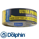 Лента малярная Washi Painters Tape Premium Blue Dolphin 38 мм х 50 м. Польша.