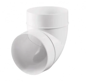 Колено 90º для круглых воздуховодов 125 мм купить в Минске, цена