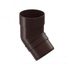Колено 45º Docke PREMIUM (Шоколад). RAL8019. РФ.