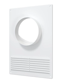 Вентиляционная решетка с прорез. 100ПТПР 180х250 мм c круг. фланцем 100 мм