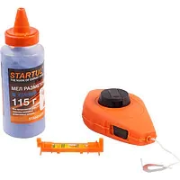 Шнур разметочный 30 м с мелом и уровнем Startul ST1210