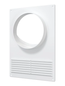 Вентиляционная решетка с прорез. 125ПТПР 180х250 мм c круг. фланцем 125 мм