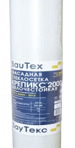 Стеклосетка фасадная БауТекс Крепикс 2000. РФ. 50 м.кв.