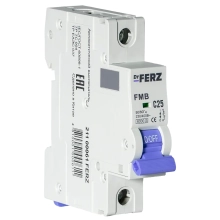 Автоматический выключатель DrFERZ FMB-C 6kA 1P 25A тип С (00061)