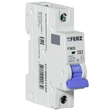 Автоматический выключатель DrFERZ FMB-C 6kA 1P 63A тип С (00065)