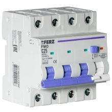 Дифавтомат DrFERZ FMO-EL-3P+N 6kA 25A/30mA тип AC (00222)