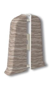 Заглушка для плинтуса Идеал Деконика 55 мм 253 Ясень серый