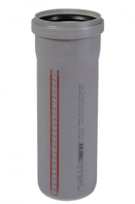 Труба 110х500мм с раструбом Ostendorf HTEM