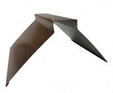 Конек фигурный 150х150х2000 мм RAL 8017 (коричневый)