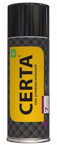 Лак аэрозольный термостойкий Certa 7 в 1 (бесцветный) 520 мл