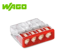 Клемма соединительная с пастой Wago 2273-244 (4 отверстия) 5 шт