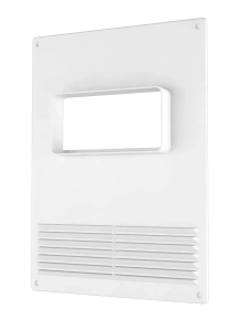 Вентиляционная решетка с прорез. 511ПТГР 180х250 мм с фланцем 110х55 мм горизонтальным