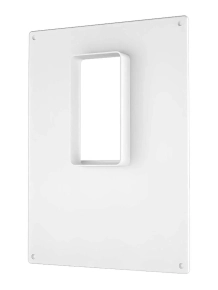 Вентиляционная решетка 511ПТВ 180х250 мм с фланцем 110х55 мм вертикальным