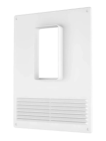 Вентиляционная решетка с прорез. 511ПТВР 180х250 мм с фланцем 110х55 мм вертикальным