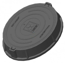 Люк полимерно-композитный легкий садовый A30 (черный)