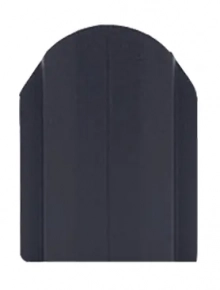 Штакетник металл. Рубин 103 мм, высота 1,5 м. RAL 7024 матовый. РБ.