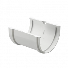 Соединитель желобов Docke PREMIUM RAL 9003 (пломбир)