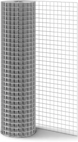 Сетка сварная оцинкованная 1 х 15 м (ячейка 10 х 10) проволока 0,6 мм