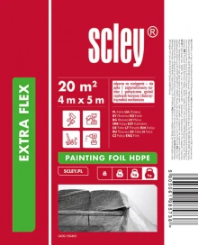Плёнка укрывочная Scley Extra. Польша. Толщина 15мкм. Размер 4м х 5м.
