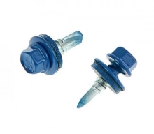 Саморез кровельный DAXMER 5,5х19 мм RAL 5005 (ярко-синий). 250 шт. Тайвань.
