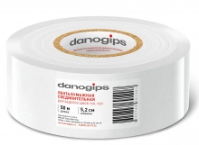 Бумажная лента Danogips для заделки стыков гипсокартона 50м х 52мм. РФ.