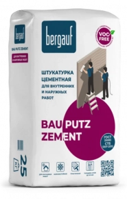 Штукатурка цементная Bergauf Bau Putz Zement. РБ. 25 кг.