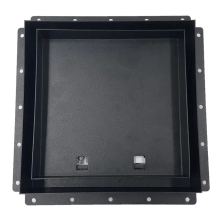 Решетка скрытого монтажа ВИЕНТО SECRET под плитку, с вентилятором, черная