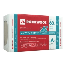 Теплоизоляция Rockwool Акустик Баттс 100 мм (в пачке 3 м²)