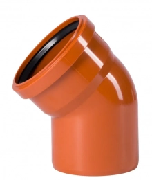 Отвод 160х45º для наружной канализации Ostendorf KGB