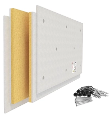 Панель звукоизол. с крепежом АкустикГипс Basic 40х600х1200 мм