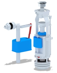 Арматура сливная для унитаза с боковой подводкой (2 кнопки) АНИ Пласт WC3050M