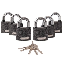 Замки навесные Apecs PD-01-50 6 замков + 5 ключей
