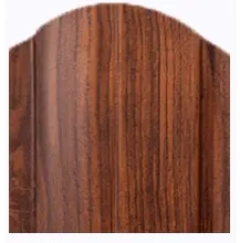 Штакетник металл. Европланка 130 мм, высота 1,7 м. Темный дуб. РБ.