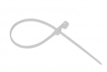 Хомут-стяжка с отверстием 150х3,6 мм REXANT 07-0154 белый 100 шт