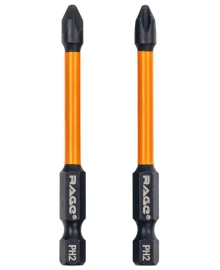 Бита ударная IMPACT PH2x70 мм 2 шт RAGE by VIRA 554135