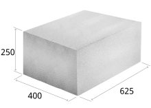 Блок газосиликатный ЗАБУДОВА 625x400x250, возможно 10% боя