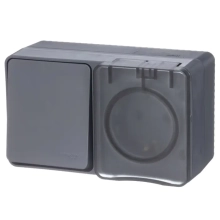 Розетка с выключателем однокл. Schneider Electric ATN544070 IP54