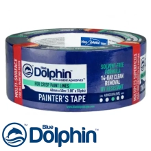 Лента малярная Blue Dolphin 48 мм х 50 м для деликатных поверхностей