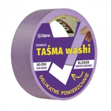 Лента малярная Blue Dolphin Washi 29мм х 25м. Фиолетовая. Польша.