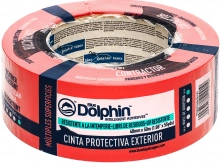 Лента малярная ПВХ красная Blue Dolphin 50м х 48мм. Польша.