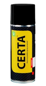 Эмаль аэрозольная термостойкая Certa Premium. Серебристая (RAL9006). 520 мл. РФ.