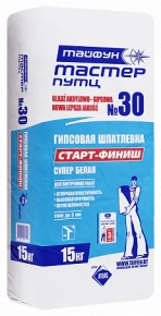 Шпатлёвка Тайфун-Мастер 30. РБ, 15 кг.