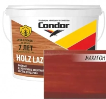 Лак защитно-декоративный Condor Holz Lazur Aqua Махагон 0,9 л