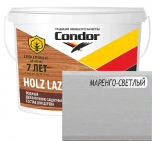 Лак защитно-декоративный Condor Holz Lazur Aqua Маренго светлый 0,9 л
