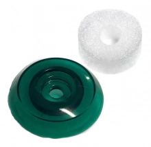 Термошайба для поликарбоната с прокладкой (зеленая)