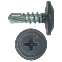 Саморез DAXMER с прессшайбой 4,2х13 мм со сверлом RAL 7024 200 шт